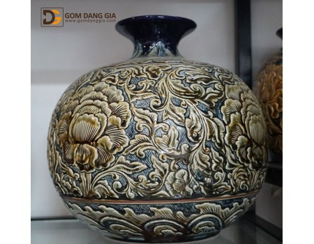 Bình hút tài lộc khác nổi hoa dây mẫu đơn S3 Bình hút tài lộc khác nổi hoa dây mẫu đơn S3